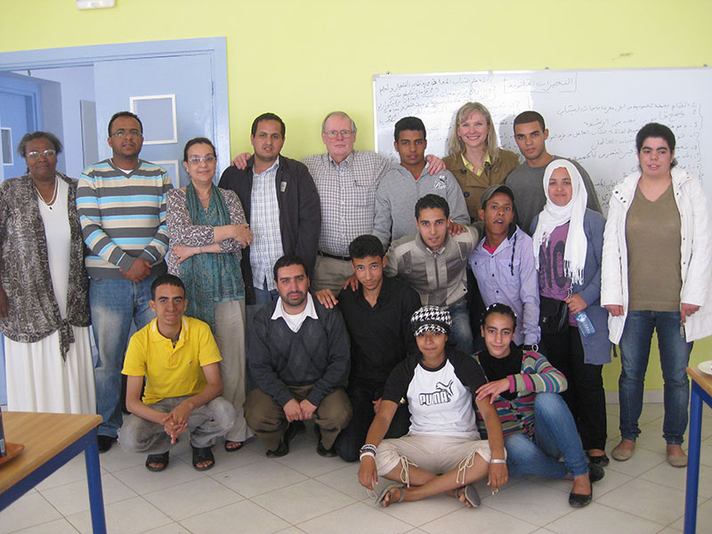 Participants from Youth Speak Morocco examined the causes of school dropout and explored possible solutions to the problem.