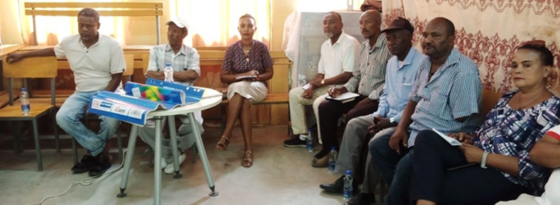 Solomon Teshome pictured with other members of the Dire Dawa Fiscal Transparency and Accountability Cluster.